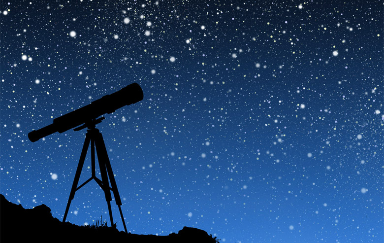 Телескоп и звезды