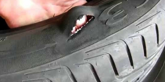 Боковой порез шины
