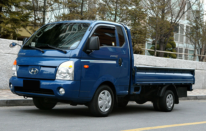 Hyundai Porter на дороге
