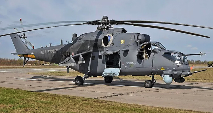 Военный вертолет Ми-24