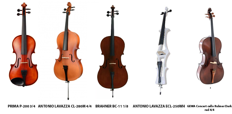 Популярные модели виолончелей