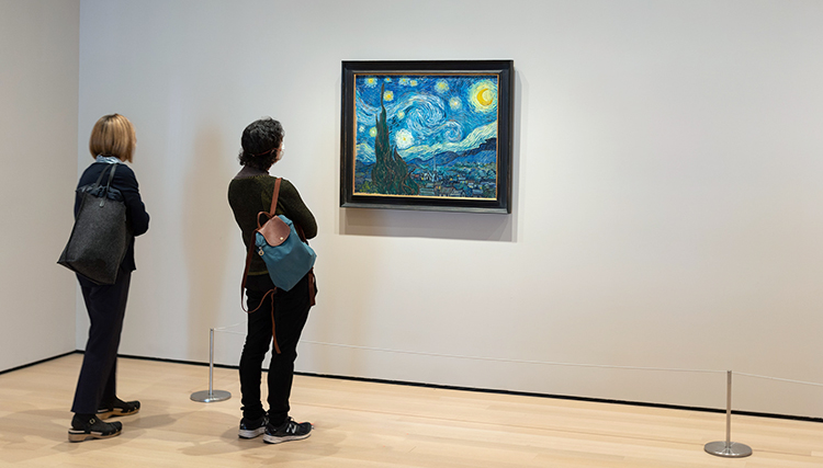 «Звездная ночь» в Музее современного искусства в Нью-Йорке