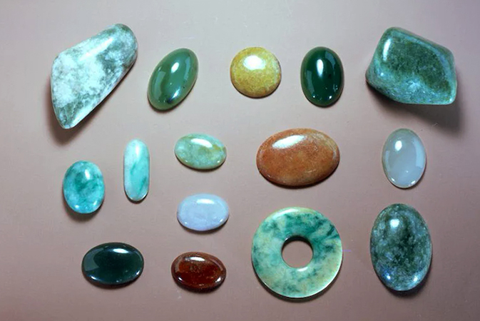 Разные виды камня яшма